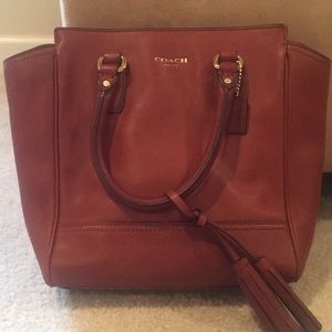 Brown mini coach bag